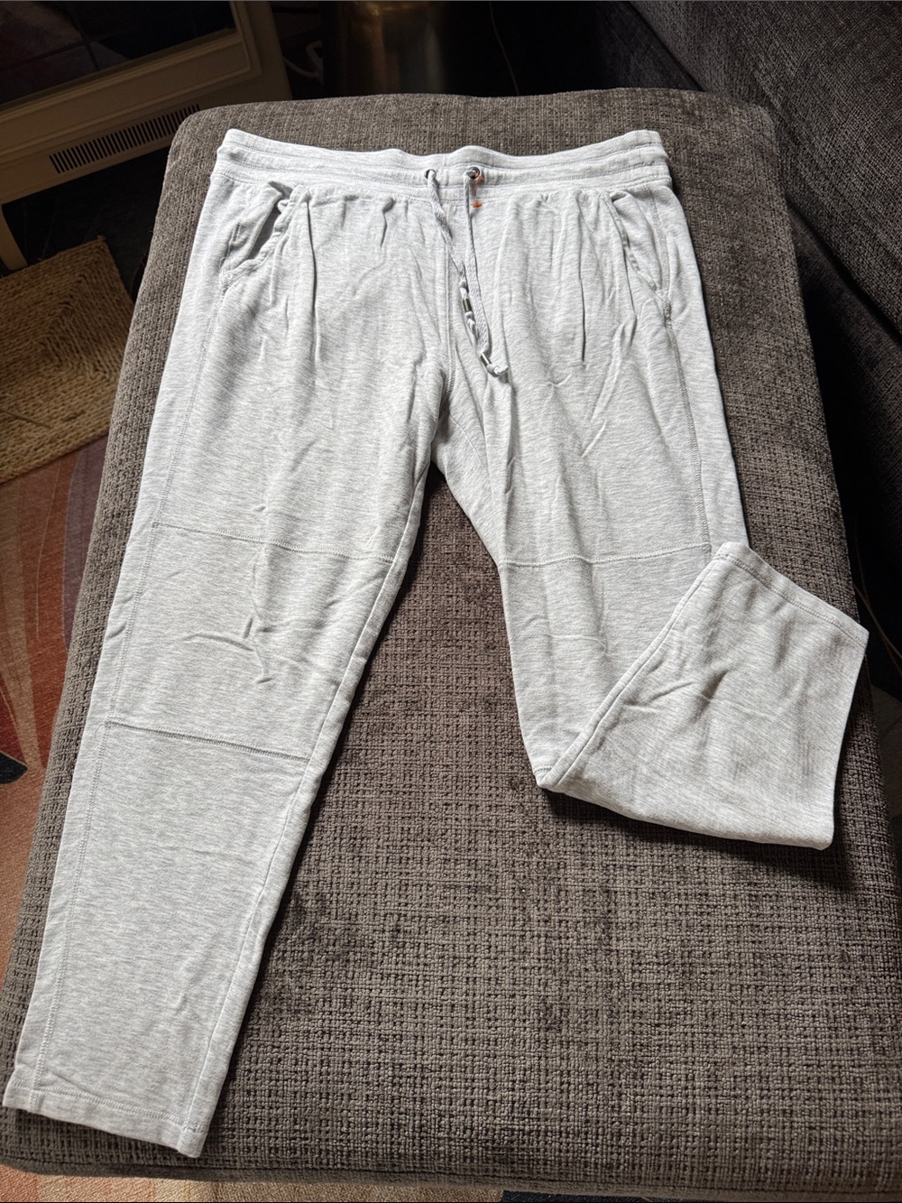 Lou & Grey Light Gray Knit Jogger Pants